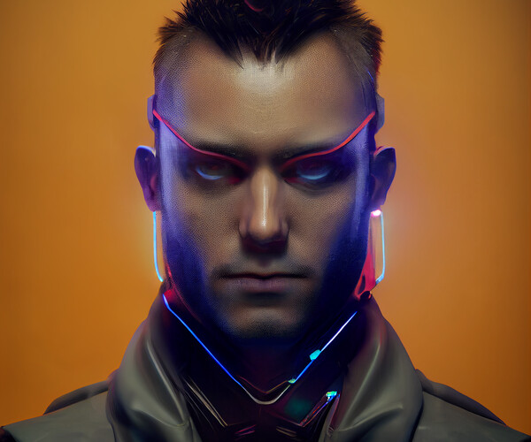 ArtStation - Cyberpunk Character Portrait Pack - Male | Game Assets