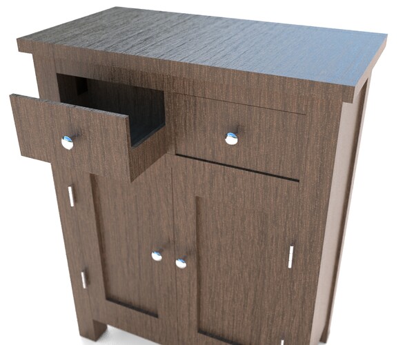 ArtStation Sideboard Unit 3D Model Game Assets