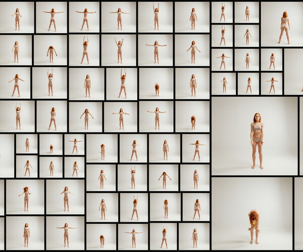 180+ Reference Photos Muscles, Twists, Body Curves - ( Sequential Movement  )