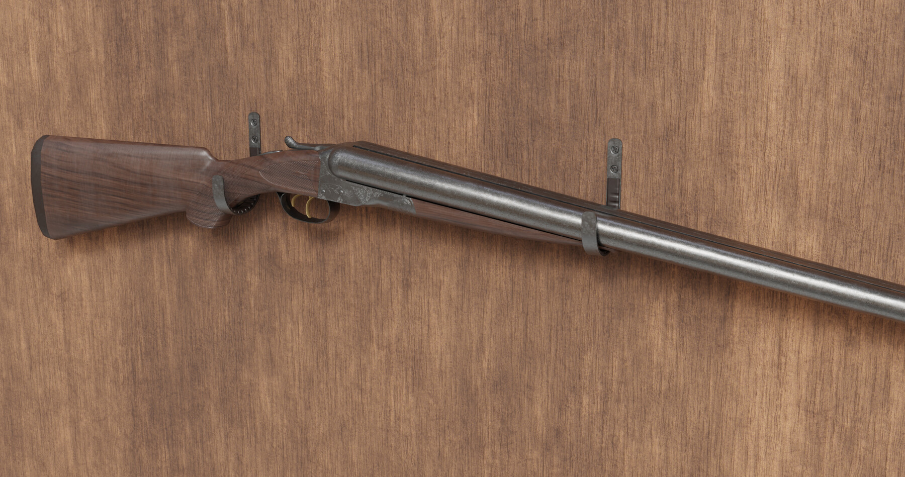 Artstation - Colt 1883 Double Barrel Shotgun 