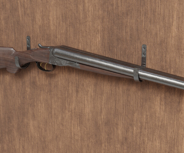 ArtStation - colt 1883 double barrel shotgun | Resources