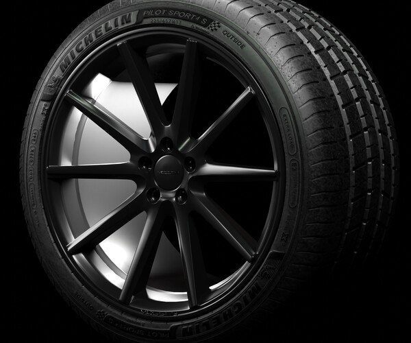 ArtStation 6 Car tires and rims Resources