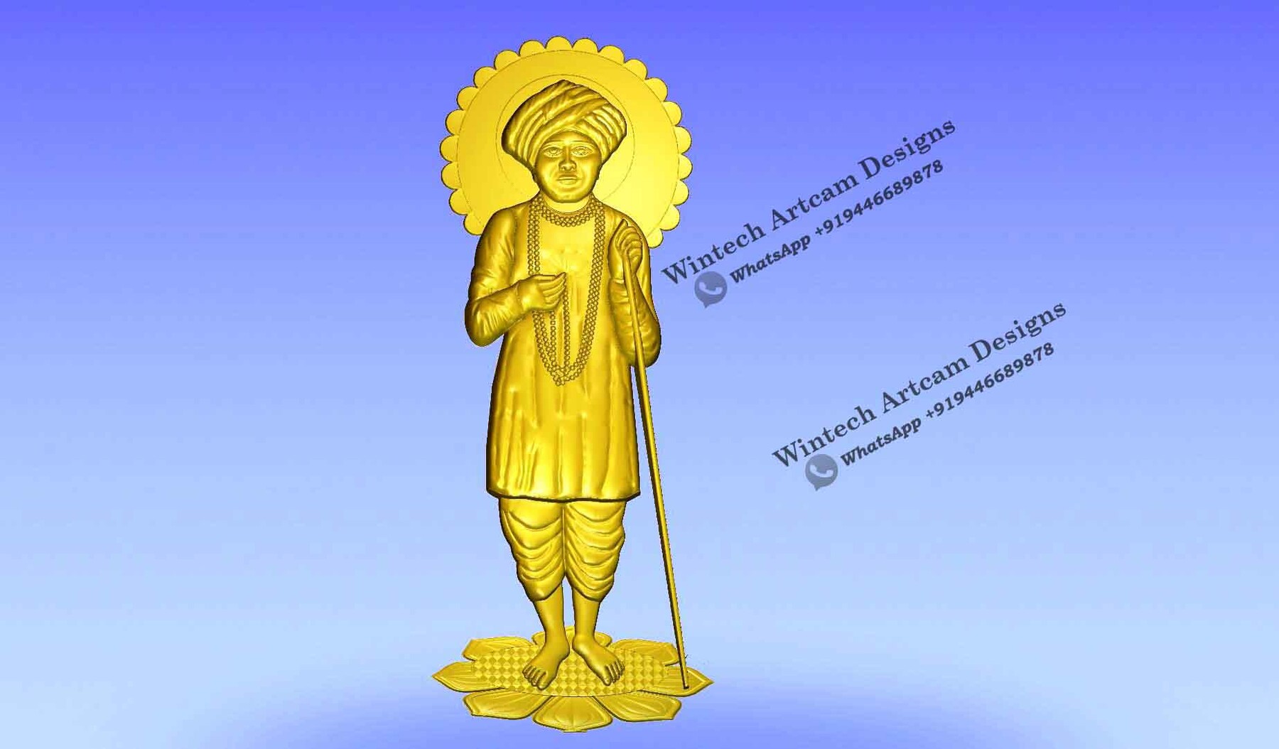 ArtStation - Jalaram Bapa 3D artcam design | Resources