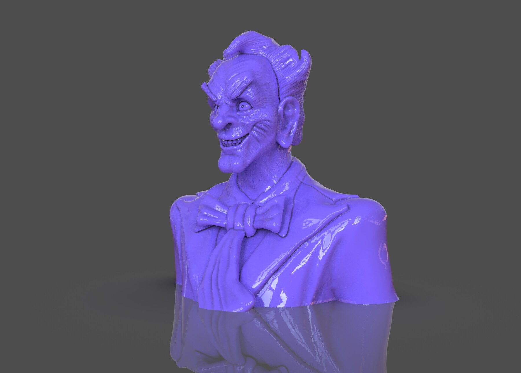 ArtStation Stylized Joker Bust Resources