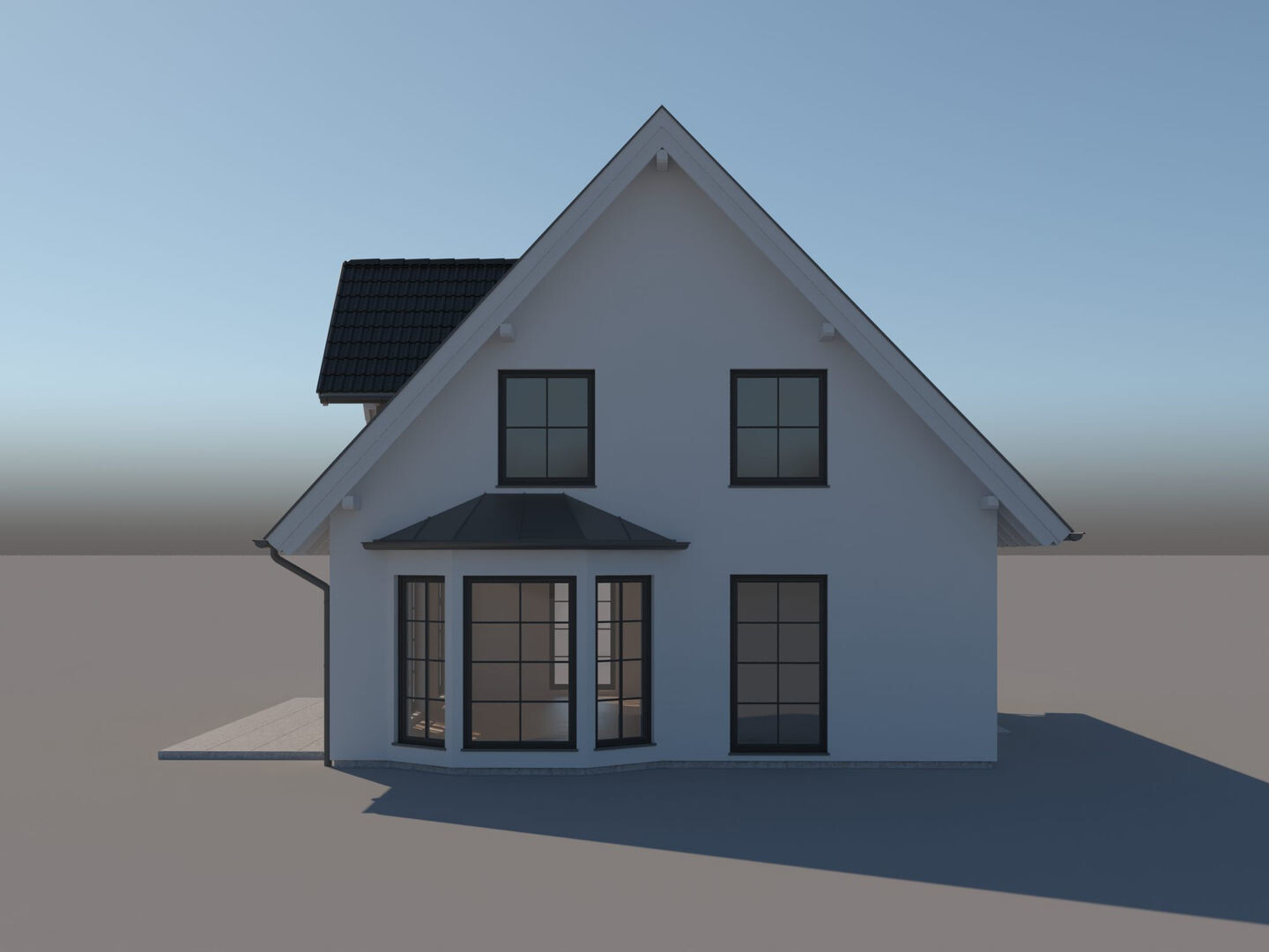 ArtStation - 3D MODEL OF A GENERIC EUROPEAN HOUSE | Resources