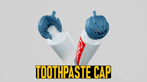 Halloween Pumpkin Head - Toothpaste Cup 04 3D print model STL