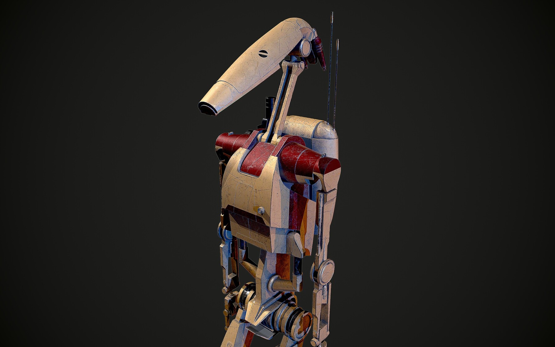 ArtStation - B1 Battle Droid Character Mesh