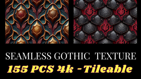 SEAMLESS GOTHIC TEXTURES       155 PCS  TILEABLE  4k RESOLUSTION