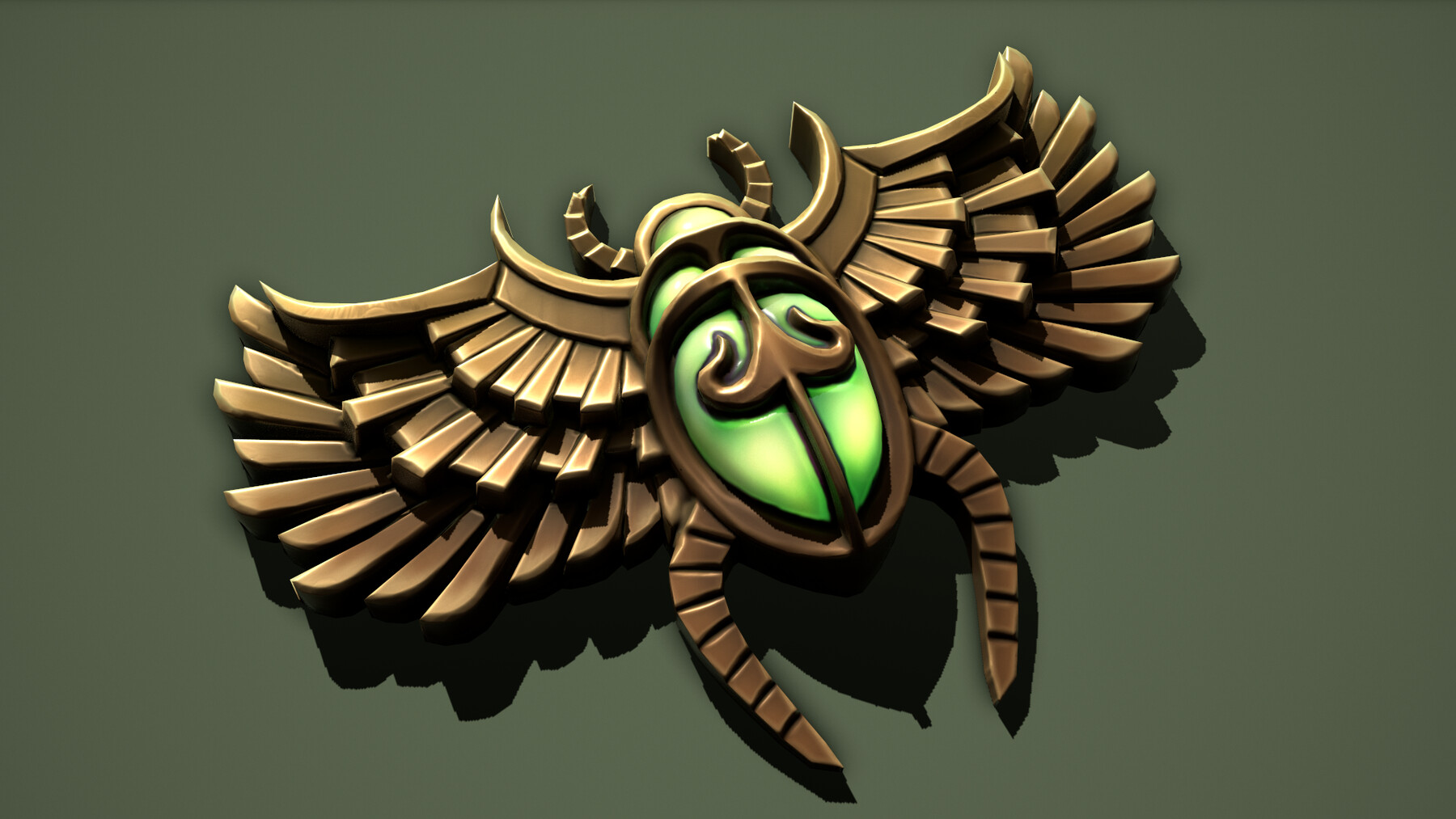 ArtStation - Scarab Bas-Relief | Game Assets