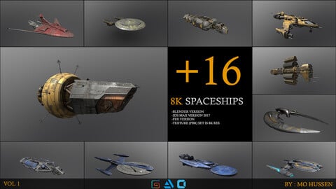 spaceships 8K Vol1