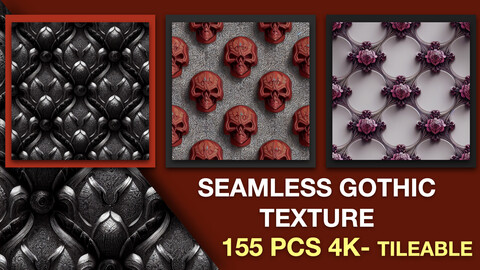 SEAMLESS GOTHIC TEXTURES       155 PCS  TILEABLE  4k RESOLUSTION