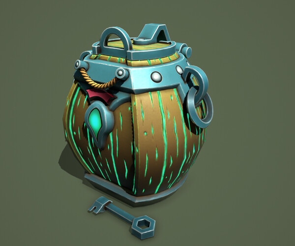 ArtStation Barrel Chest Game Assets   File 