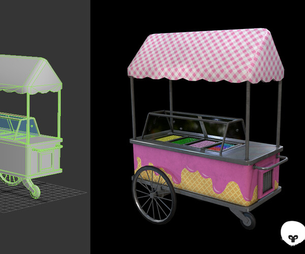 ArtStation Ice cream machine Game Assets