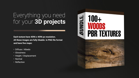 100+ PBR Textures - Woods