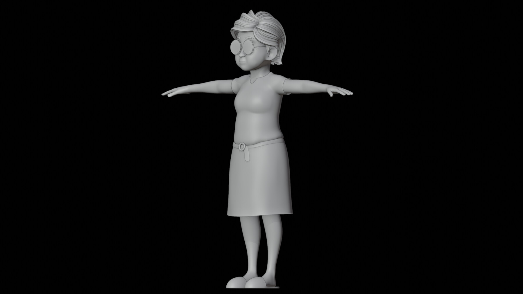 ArtStation - Cartoon Grandma - Fully rigged | Game Assets