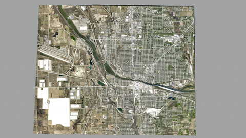 Cityscape Joliet Illinois USA