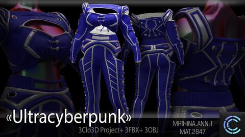 .Ultracyberpunk. Clo3D. Marvelous Designer.
