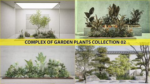 Complex of garden plants Collection 02