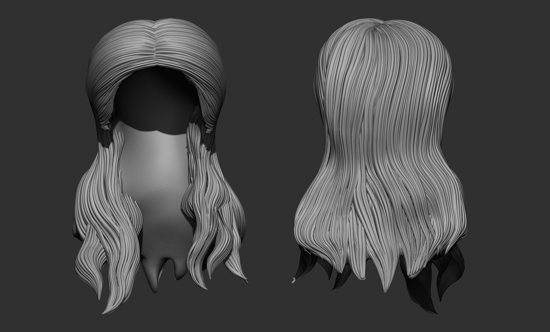 Woman hairstyle 3D Model $15 - .unknown .3ds .fbx .obj .stl .max