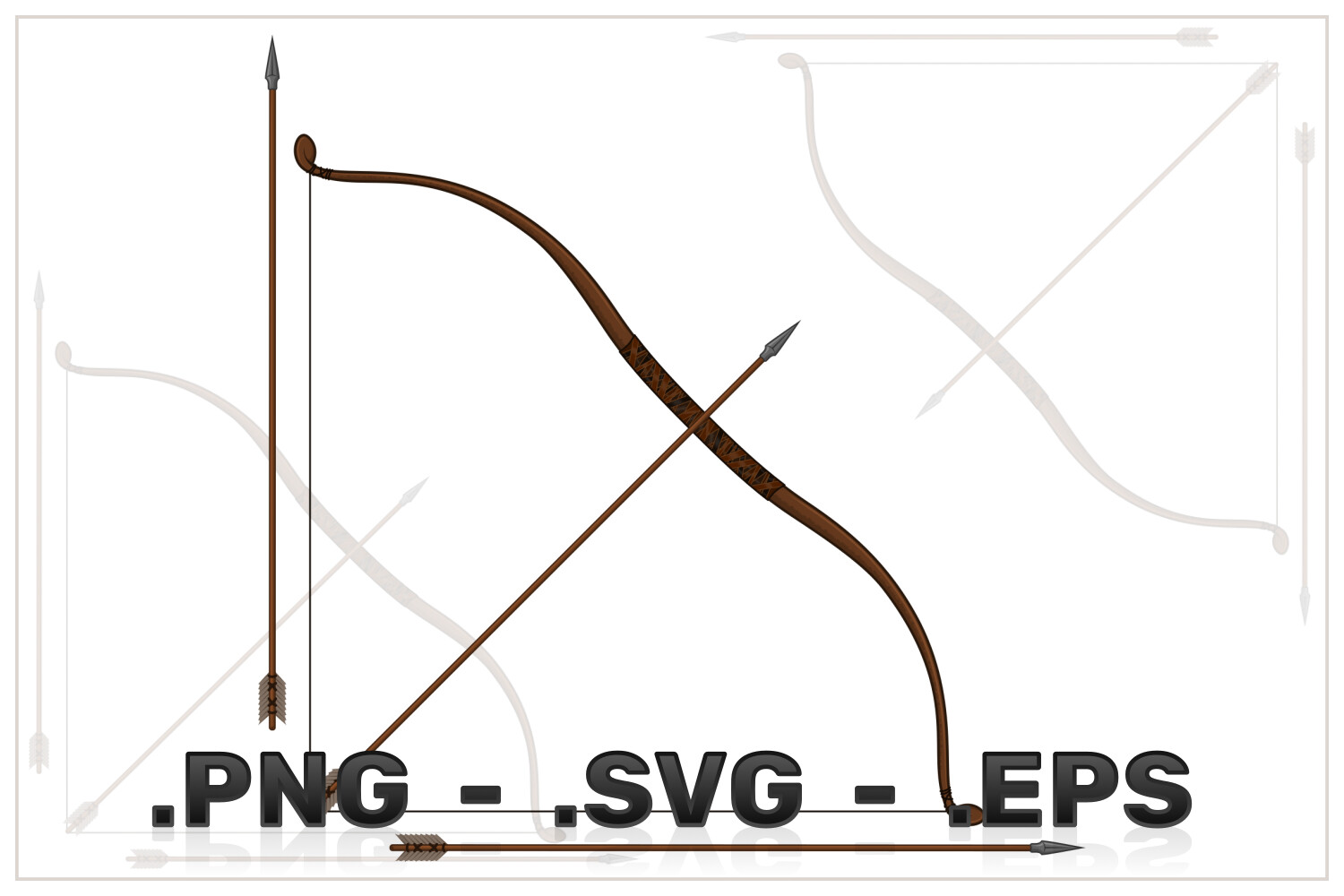 ArtStation Bow And Quiver Arrow Vector Design Artworks