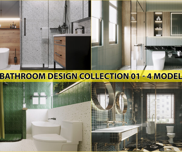 ArtStation Bathroom Design Collection 01 4 Model Resources