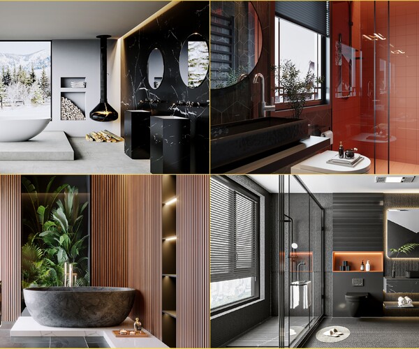 ArtStation Bathroom Design Collection 04 4 Model Resources