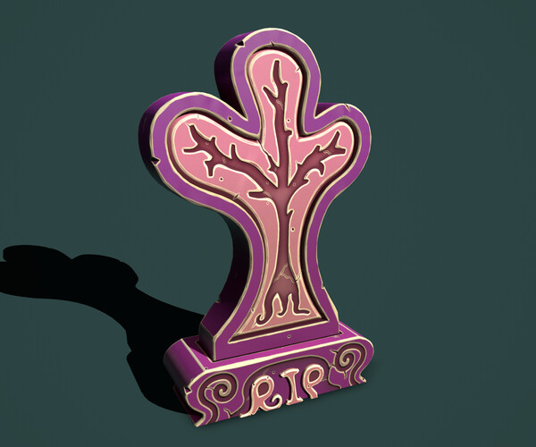 ArtStation - Gravestone tree | Game Assets