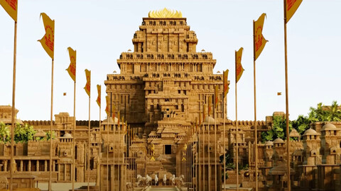 Mahishmati Full Palace + Mahishmati Main Castle 3D Model