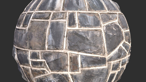 Decorative Stone Wall Seamless PBR png 4k Texture textures
