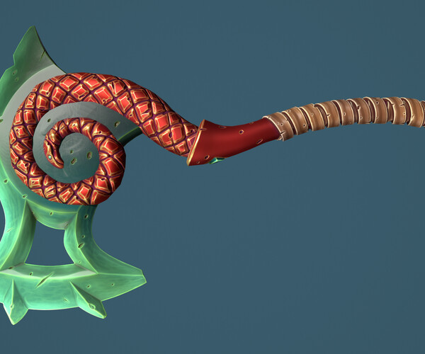 ArtStation Snake axe Game Assets