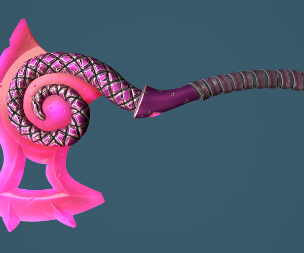 ArtStation Snake axe Game Assets