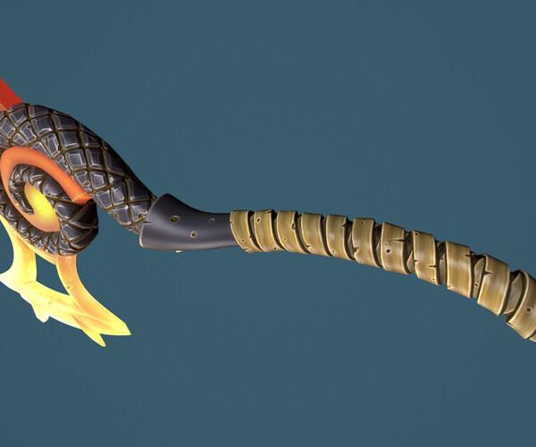 ArtStation Snake axe Game Assets