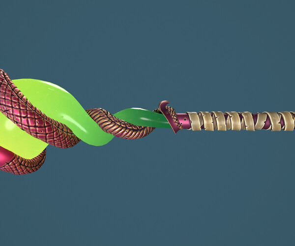 ArtStation Snake mace Game Assets