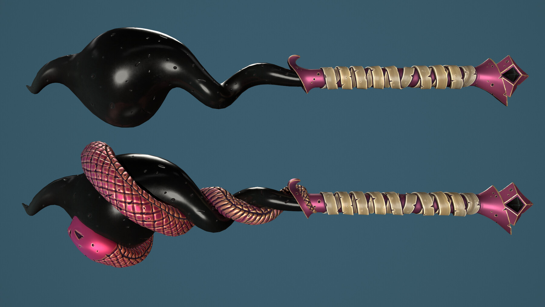 ArtStation Snake mace Game Assets