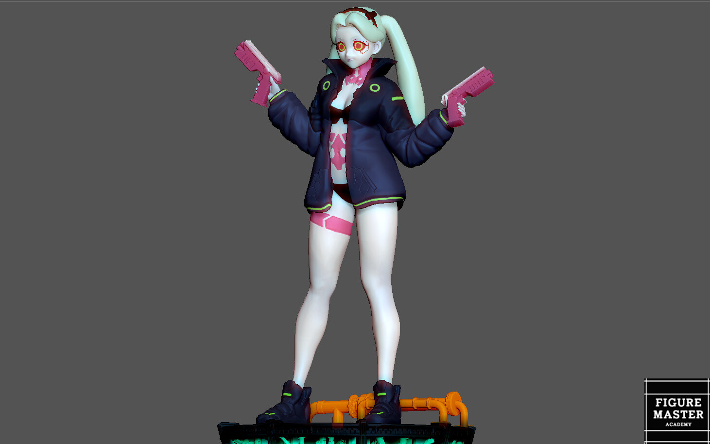 ArtStation - REBECCA CYBERPUNK EDGERUNNERS 2077 ANIME GIRL CHARACTER 3D ...