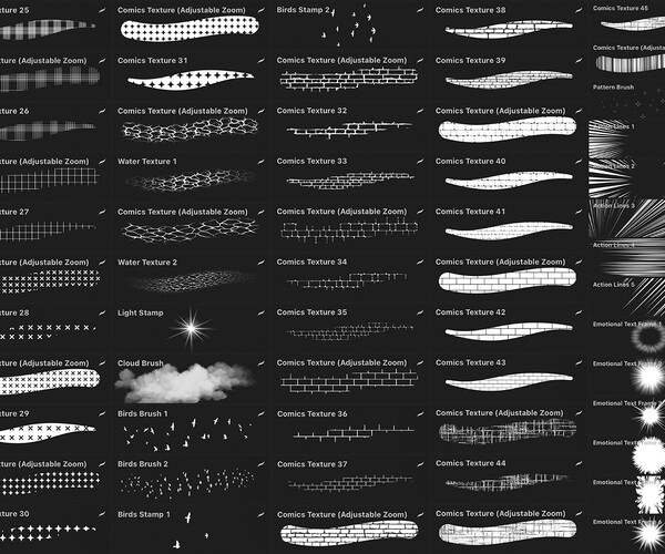 ArtStation - 100+ Manga / ComicBook Brushes for Procreate | Brushes