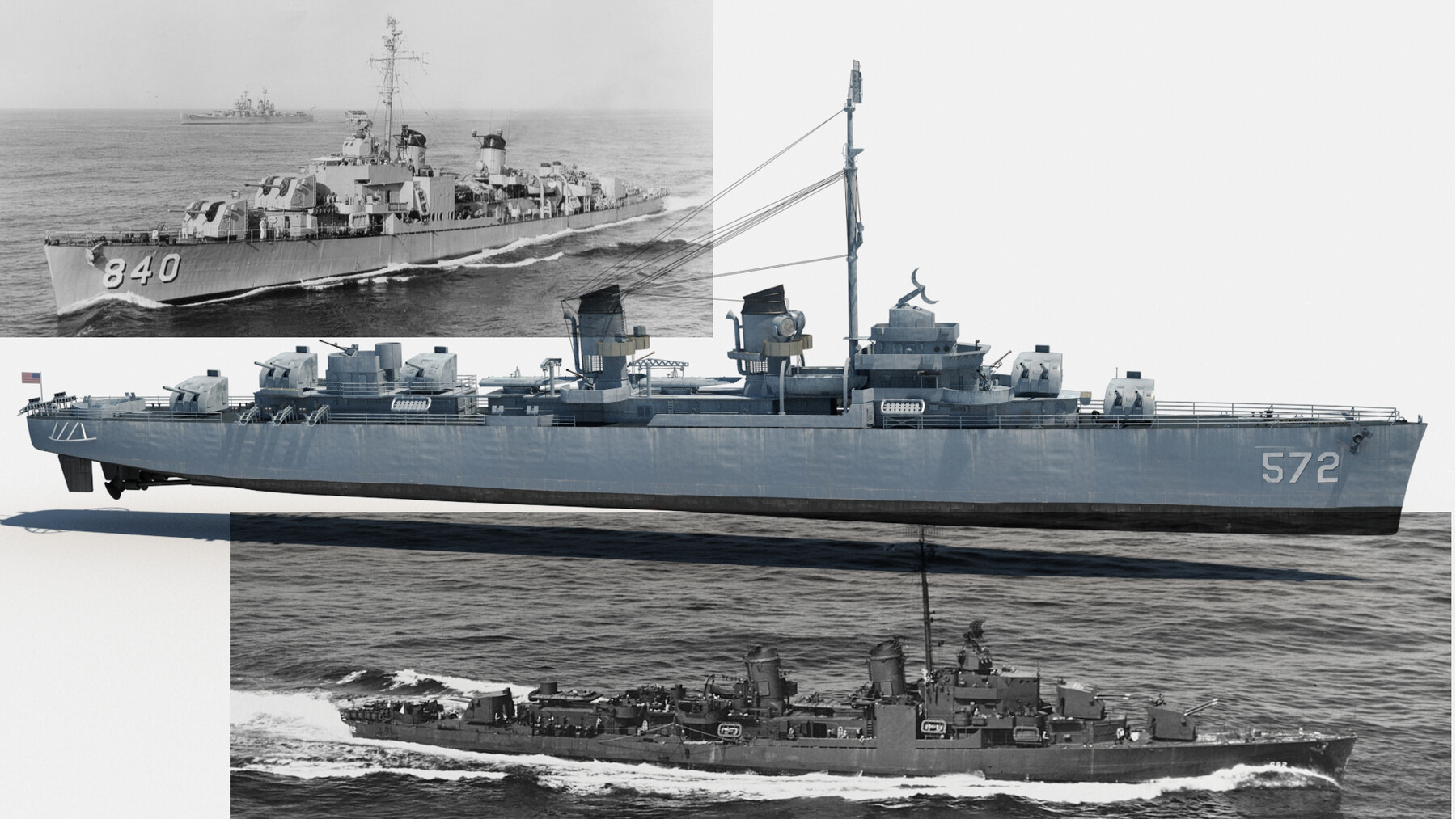 ArtStation - Allen M Sumner-class destroyer | Resources