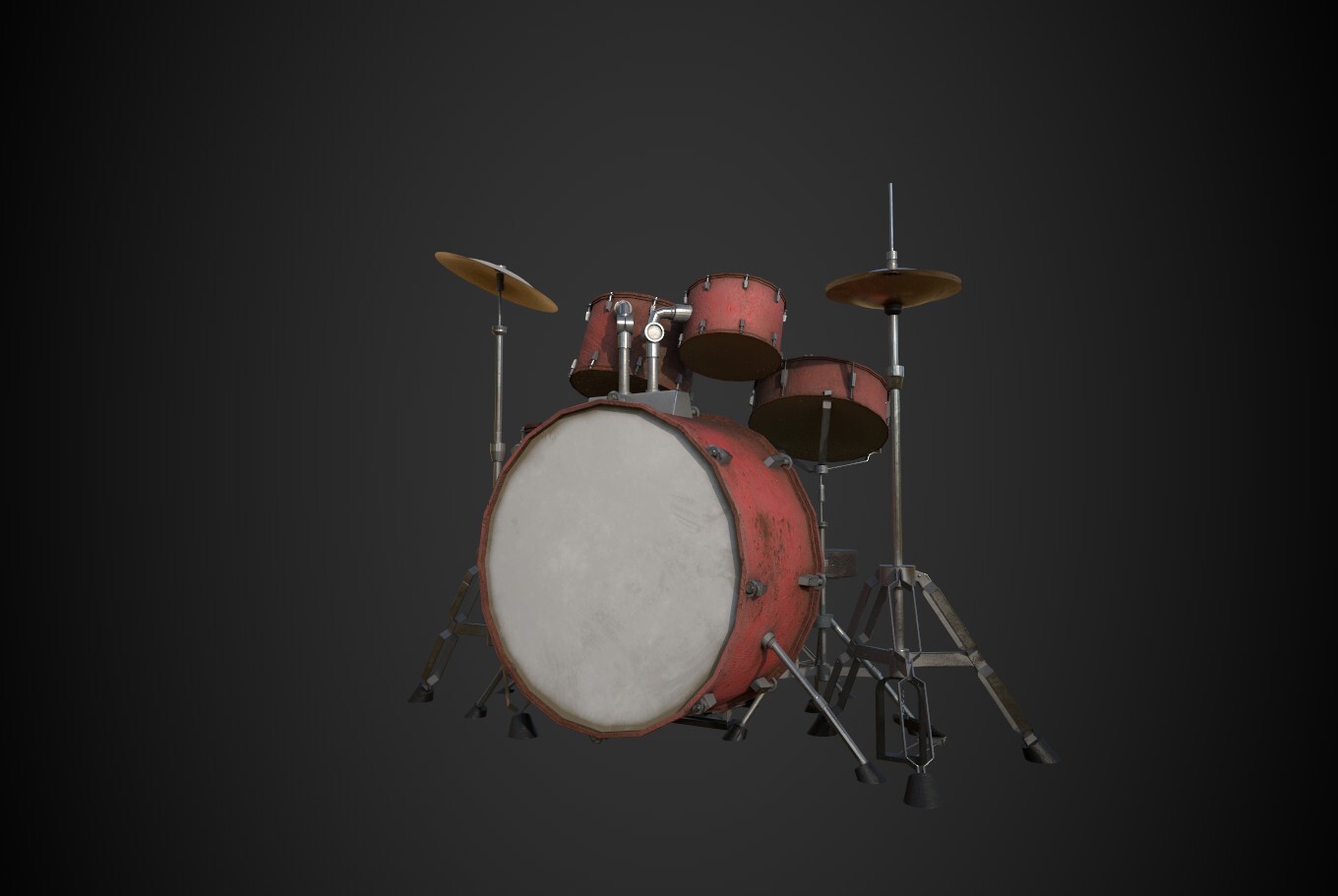 ArtStation Drum Set Game Assets