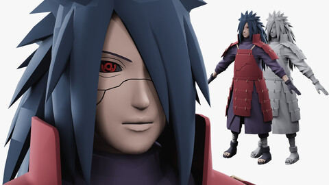 Madara Uchiha Naruto Characters Low-poly 3D model