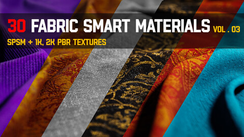 " 30 High Detailed Fabric Smart Materials " (Vol.3)