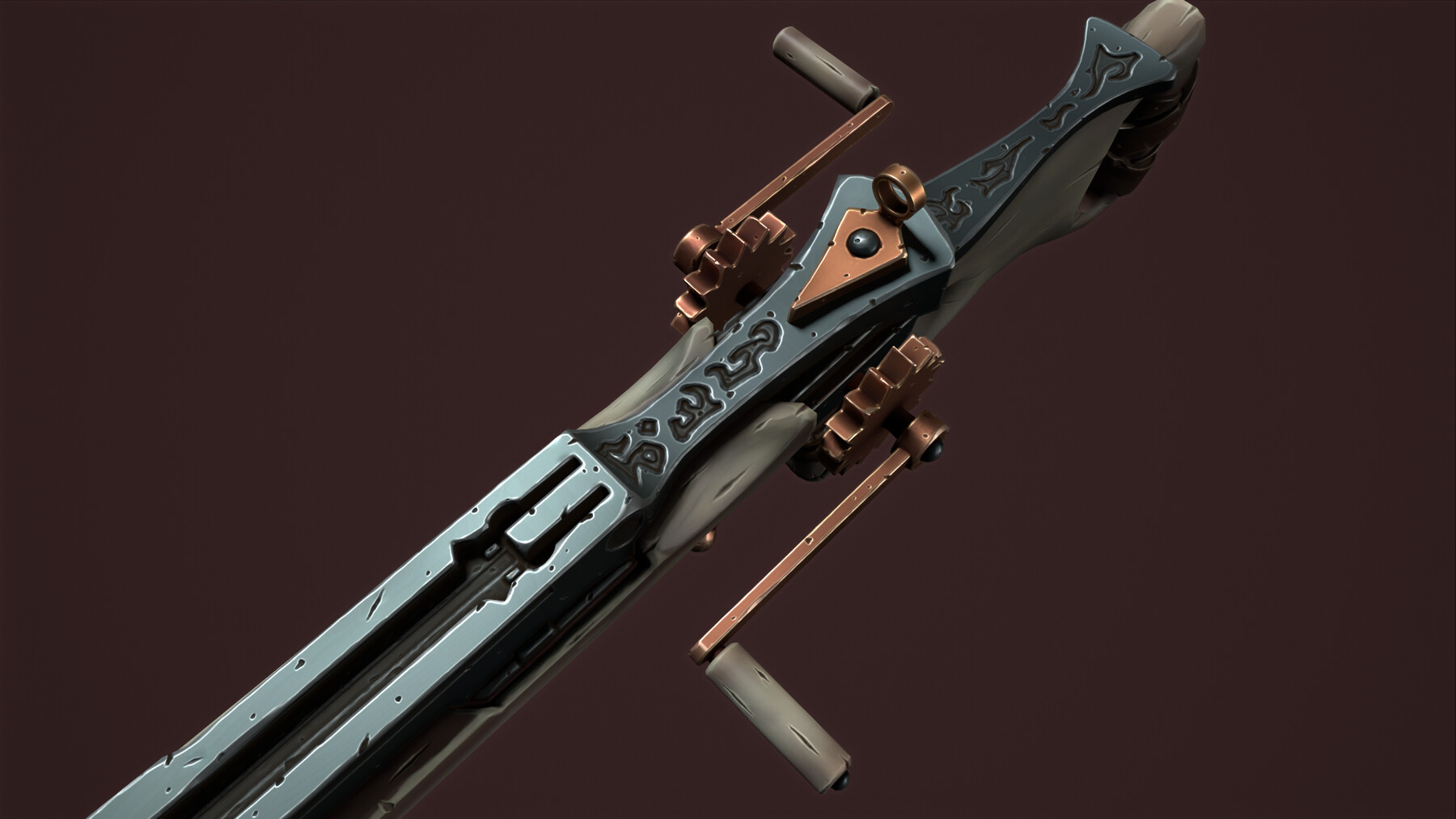 ArtStation Rune crossbow and quiver Game Assets