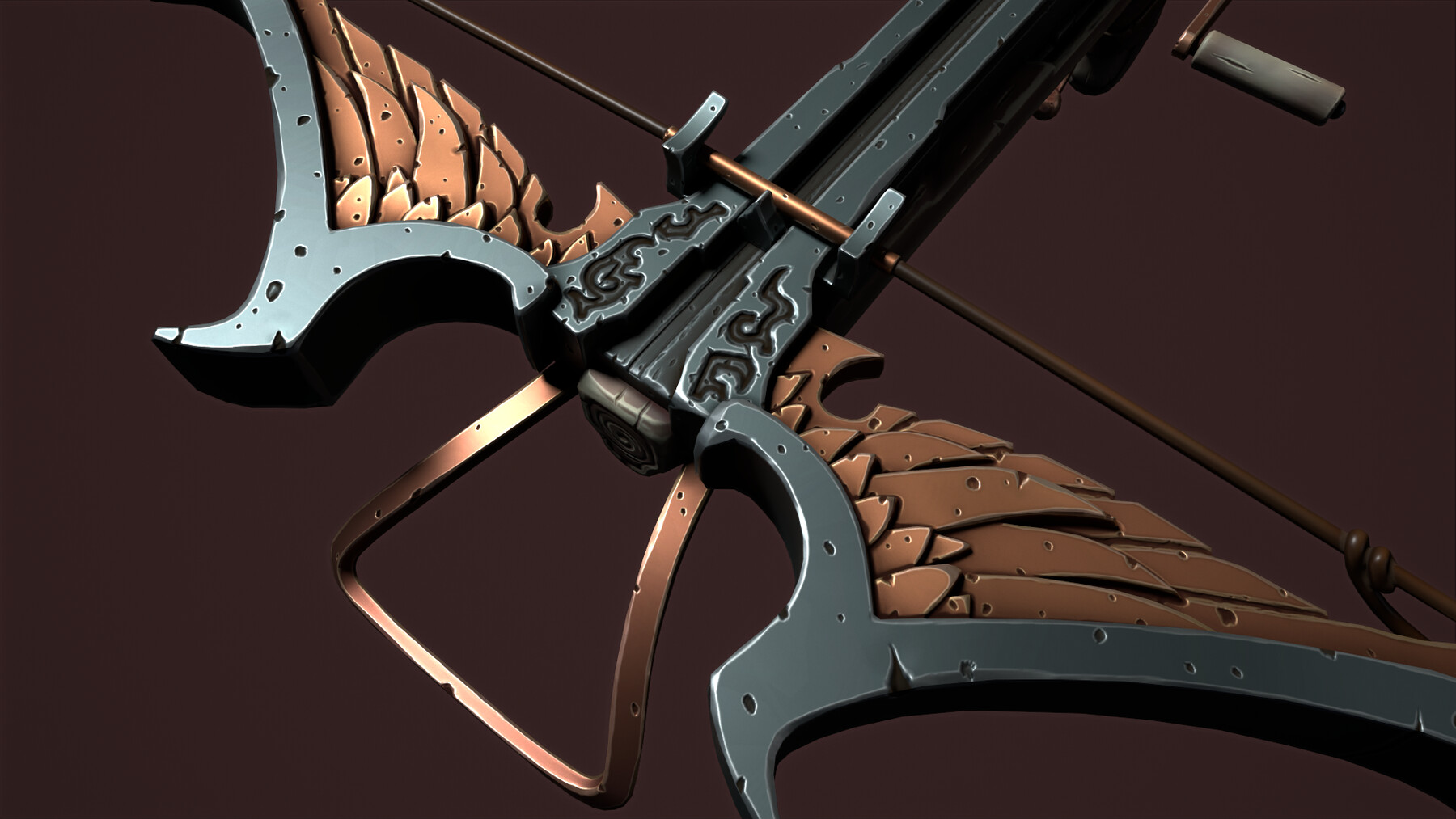 ArtStation Rune crossbow and quiver Game Assets