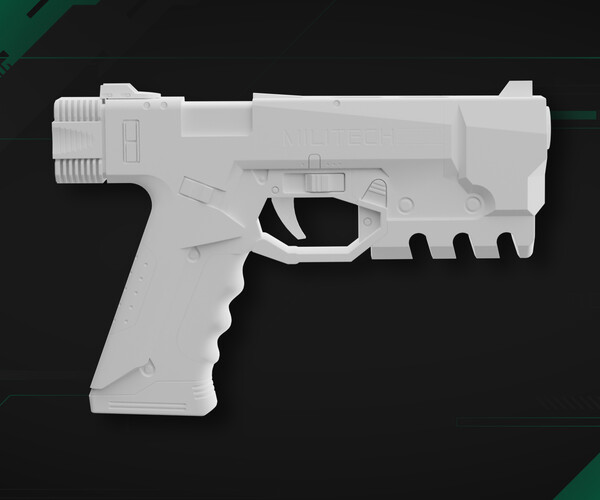 STL file Ciberpunk 2077 Rebecca's Gun Guts 🔫・3D printer model