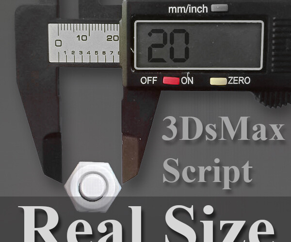 ArtStation - Free 3Ds Max Script: Real Size | Resources
