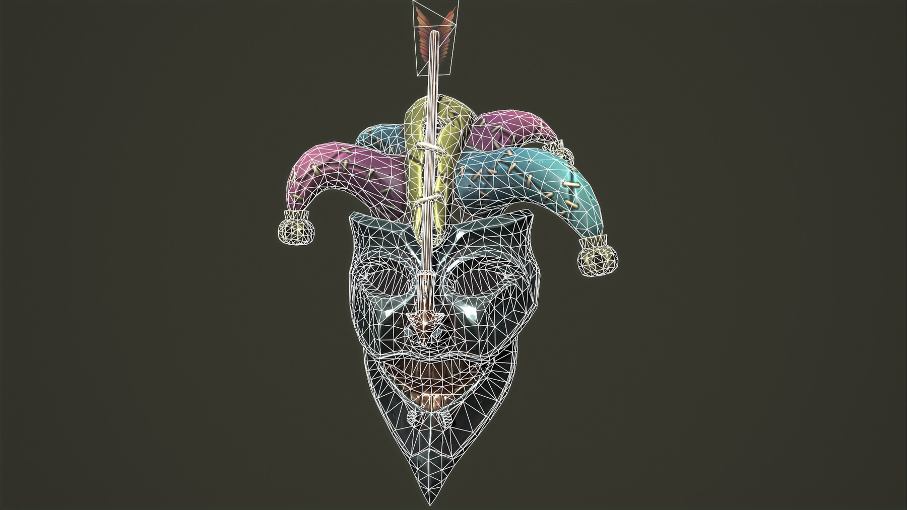ArtStation - Jester mask | Game Assets