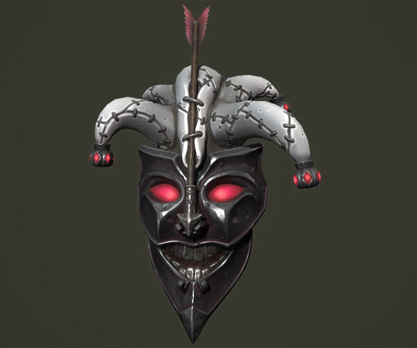 ArtStation - Jester mask | Game Assets