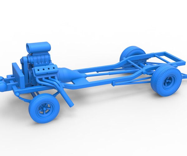 ArtStation 3D printable Diecast Chassis of Gasser Scale 125 Resources