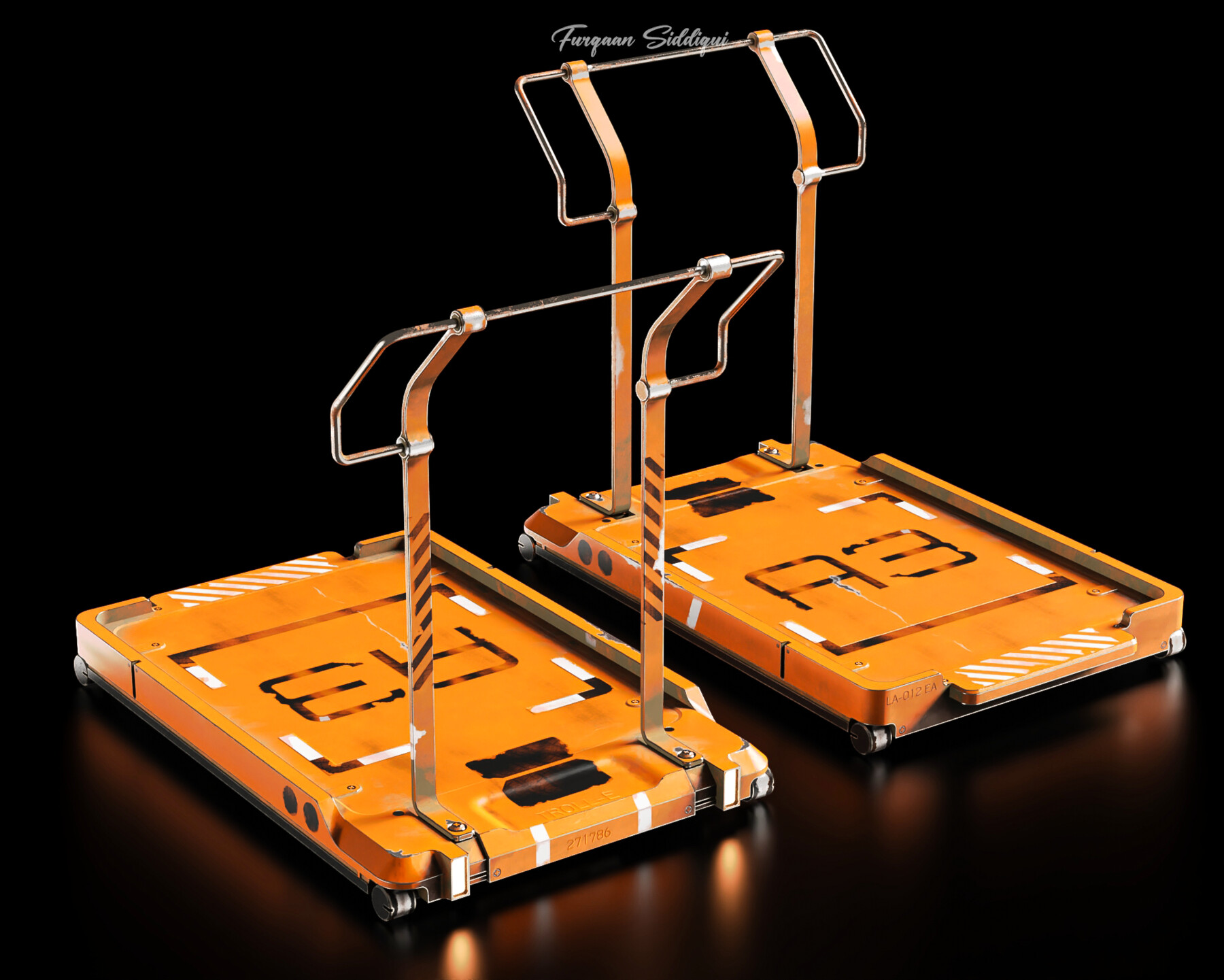 ArtStation SciFi Trolley Game Assets