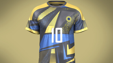 Soccer Sports Print Jersey Player-10