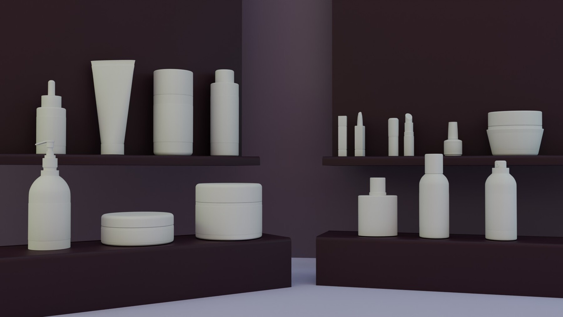 ArtStation - 3D Cosmetic Bottles | Resources